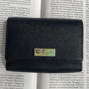 Kate Spade Black Card Holder with Gold Accent